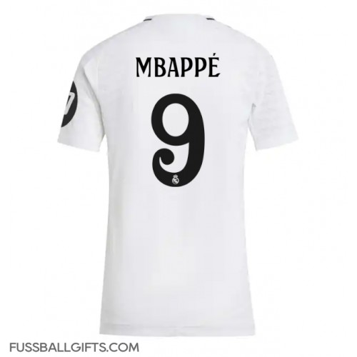 Real Madrid Kylian Mbappe #9 Fußballbekleidung Heimtrikot Damen 2024-25 Kurzarm